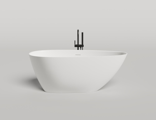 Ванна из искусственного камня Salini PAOLA 1015203MF 160х80 отдельностоящая асимметричная - фото 2